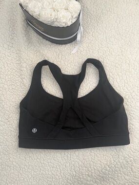 lululemon athletica Black Cross-Back Sports Bra